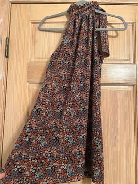 Zara Floral Halter Mini Dress